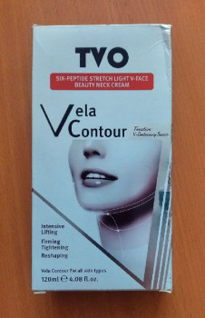 Крем для шеи «Vela contour» против старения с массажными роликами - 120мл.